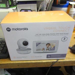 MOTOROLA VM36XL TOUCH CONNECT 5.0'HD VIDEO BABY MONITOR WITH TOUCH SCREEN